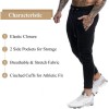 MEN'S JOGGERS CASUAL SWEATPANTS FLEECE PANTS THREE COLOR LIGHT WEIGHT POCKETS