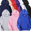 Men Plain Pullover Hoodies Casual Hooded Sweatshirts Long Sleeve Classic Tops