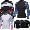 Men's Compression Shirt Base-Layer Sports Top Long-Sleeve Gym Quick Dry T-Shirt 