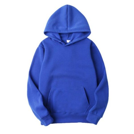 Men Plain Pullover Hoodies Casual Hooded Sweatshirts Long Sleeve Classic Tops