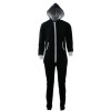 Unisex Mens Plain Aztec 1Onesie Zip Up All In One Hooded Jumpsuit Sizes S-5XL 