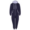 Unisex Mens Plain Aztec 1Onesie Zip Up All In One Hooded Jumpsuit Sizes S-5XL 