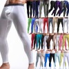 Men's Compression Base Layer Gym Sports Pants Tight Running Bottoms Long Johns