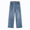 Men Baggy Loose Streetwear Casual Jeans Hip Hop Pant Straight Leg Denim Trousers