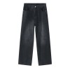 Men Baggy Loose Streetwear Casual Jeans Hip Hop Pant Straight Leg Denim Trousers