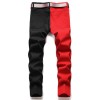 Mens Punk Stretch Ripped Jeans Slim Fit Pants Casual Denim Biker Skinny Trousers