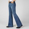 Men Bell Bottoms Jeans Flared Denim Pants 60S 70S Wide Leg Trousers Blue Casual