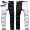 Mens Punk Stretch Ripped Jeans Slim Fit Pants Casual Denim Biker Skinny Trousers