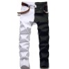 Mens Punk Stretch Ripped Jeans Slim Fit Pants Casual Denim Biker Skinny Trousers