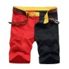 Men's Straight  Short Jeans Casual Pants Ripped Skinny Denim Shorts Trousers