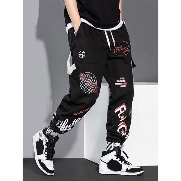 Men Sport Trousers J...