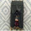 Men's British Mix Warm Retro Herringbone Trousers Woolen Striped Straight Pants/