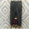 Men's British Mix Warm Retro Herringbone Trousers Woolen Striped Straight Pants/