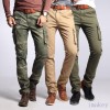 Mens Slim Multi-pocket Skinny Leisure Ourdoor Cargo Pants Sports Hiking Trousers