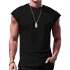Mens Solid Color Muscle Tank Tops Vest Athletic Bodybuilding Sleeveless T-Shirt 
