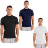 Mens Mock Neck T-shirt Casual Solid Color Slim Fit Tee Top Undershirt Streetwear