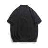 Men's Pullover T-shirt Linen Loose Solid Color Tee Summer Top V-neck