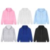 Mens Hoodie Casual Tops Hooded Sweatshirt Solid Color Sweater Long Sleeve
