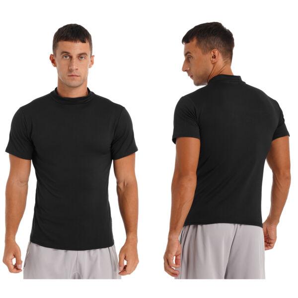 Mens Solid Color T-s...
