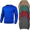 Men's Tee Tops Sport Shirts Travel Sweatshirt Daily Wear Blouse Solid Color Gym