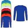 Mens T-shirt Quick-Drying Tops Breathable Tee Shirt Solid Color Sportwear Soft