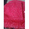 Embellished Women's Net Foil Print Pink Traditional Saree With Unstitch Blouse
