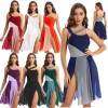 Women Lyrical Ballet Dance Leotard Dresses Modern Contemporary Dancewear Costume