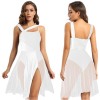 Women Lyrical Ballet Dance Leotard Dresses Modern Contemporary Dancewear Costume