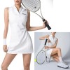 Womens Tennis Dress Sleeveless Sportswear Cutout Back Golf Dress Workout Soft