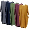 New Womens Ladies Italian Lagenlook Cotton Long Sleeve Tunic Dress Plus SZ 16-30