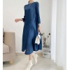 Brand New Pleats Fabric Comfortable Panel High End Mid Length Pleated Dress