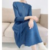 Brand New Pleats Fabric Comfortable Panel High End Mid Length Pleated Dress